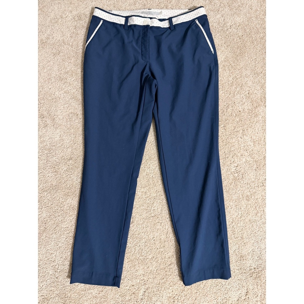 Lady Hagen Women's Navy Blue Golf Pants Size 6 Polyester Spandex‎ Trim